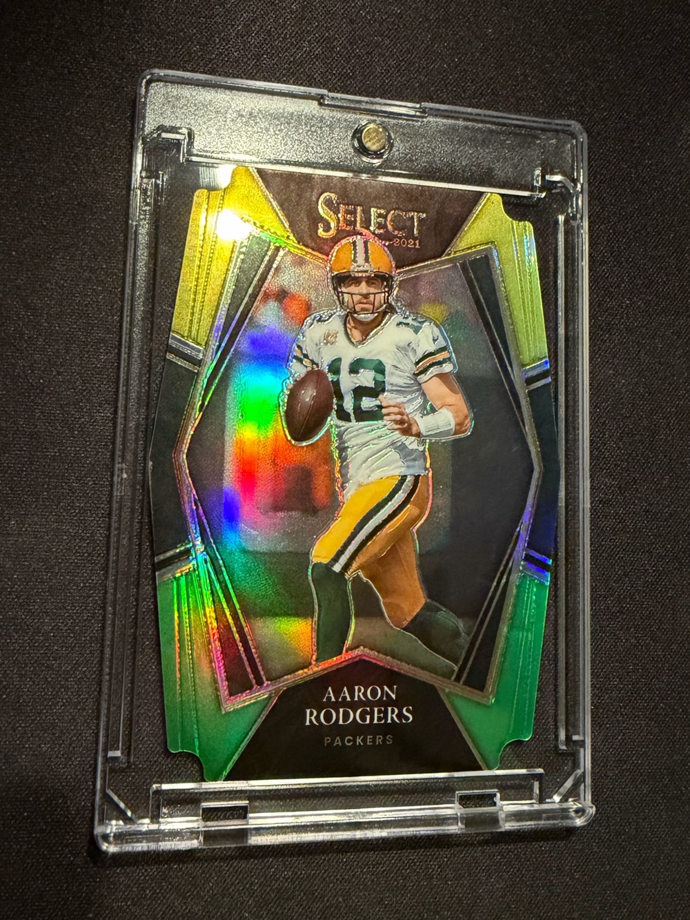 2021 Panini Die-Cut Aaron Rodgers Green Bay Packers Card